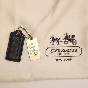 Coach super large 23" x 18.5" dust bag with a metal hang tag